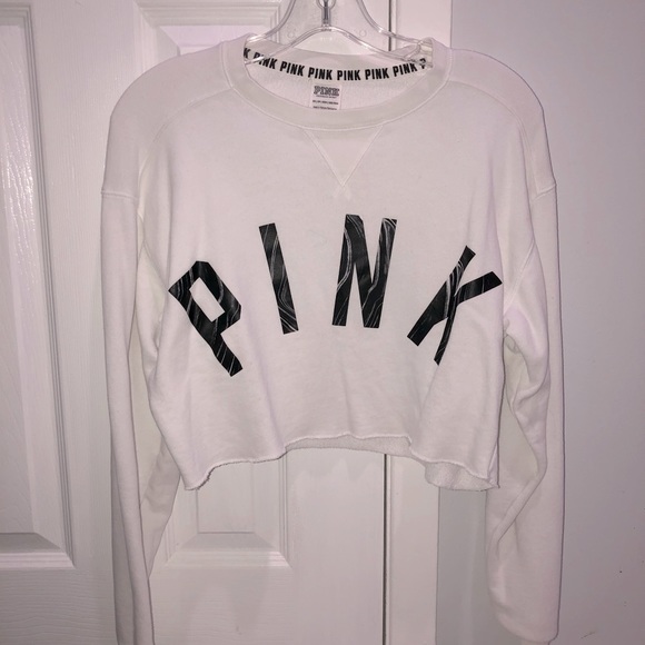 VS PINK longsleeve cropped sweatshirt XS - Picture 1 of 2